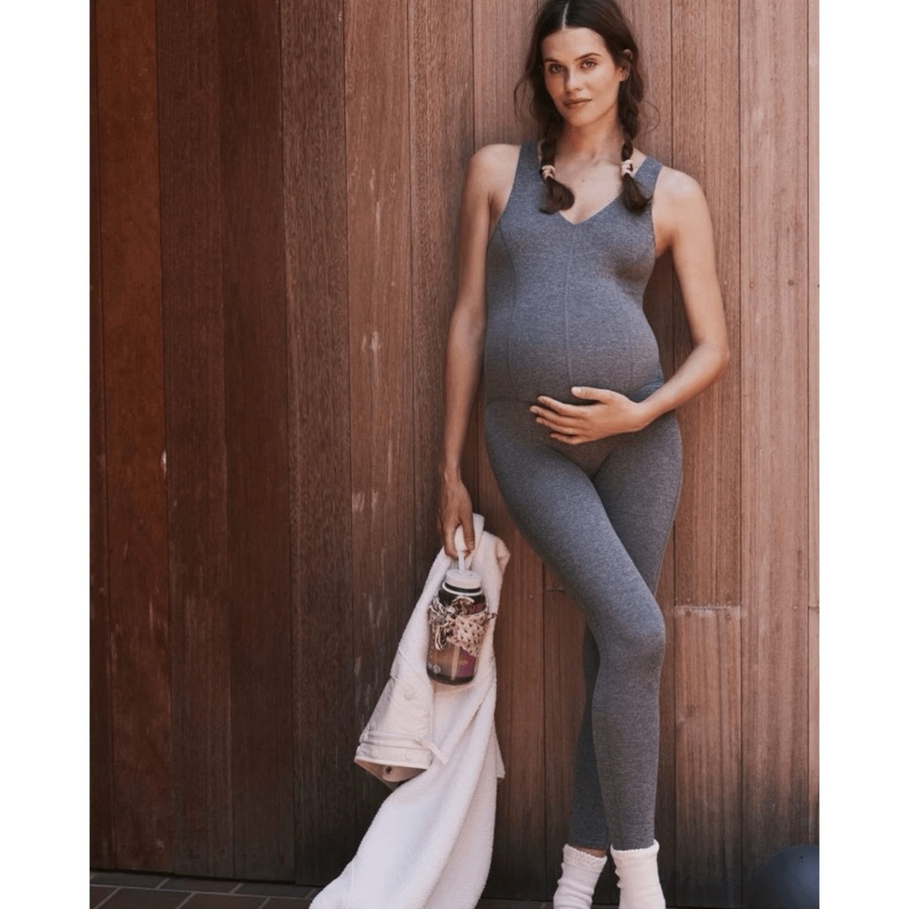 NWT! Free People FP Movement x Hatch Never Better Onesie - Size Small - Grey